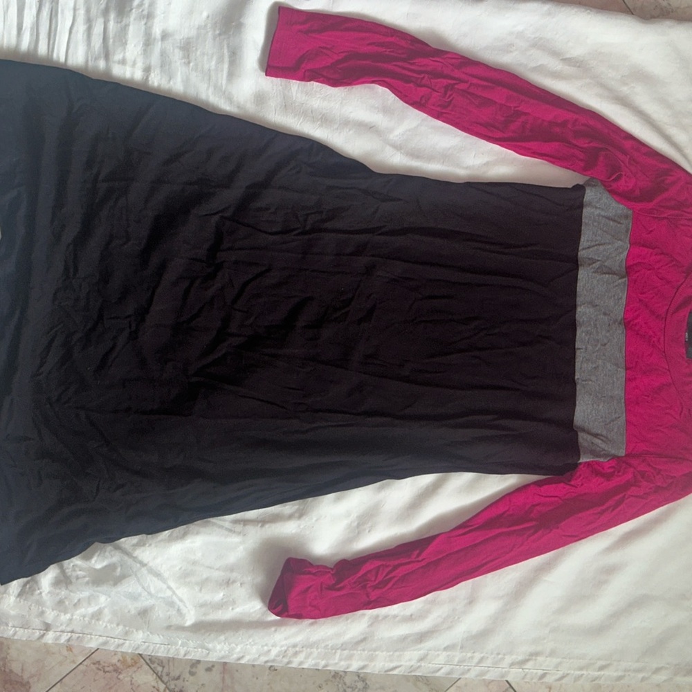 Karen Kane Vibrant Pink and black dress